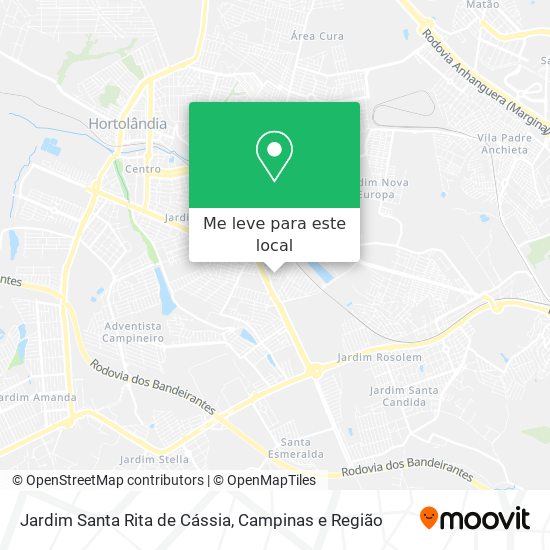 Jardim Santa Rita de Cássia mapa