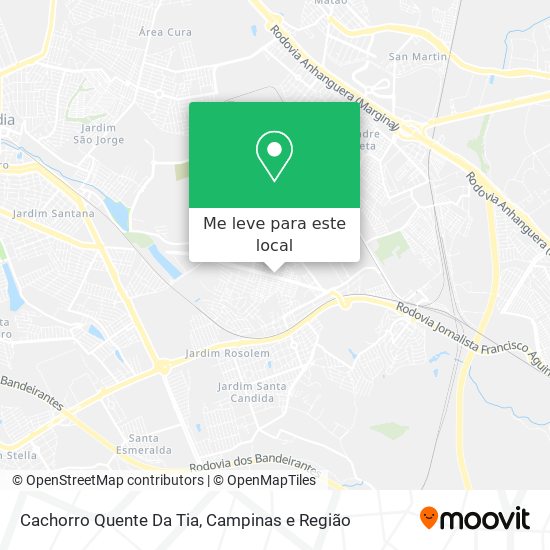 Cachorro Quente Da Tia mapa