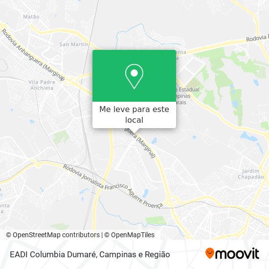EADI Columbia Dumaré mapa