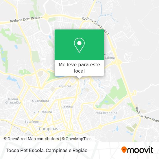 Tocca Pet Escola mapa