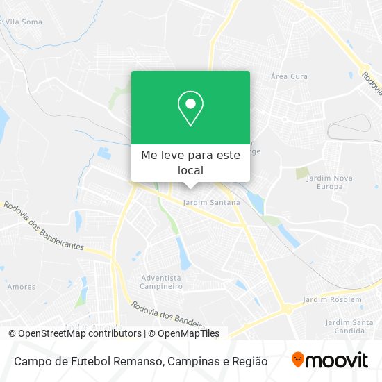 Campo de Futebol Remanso mapa