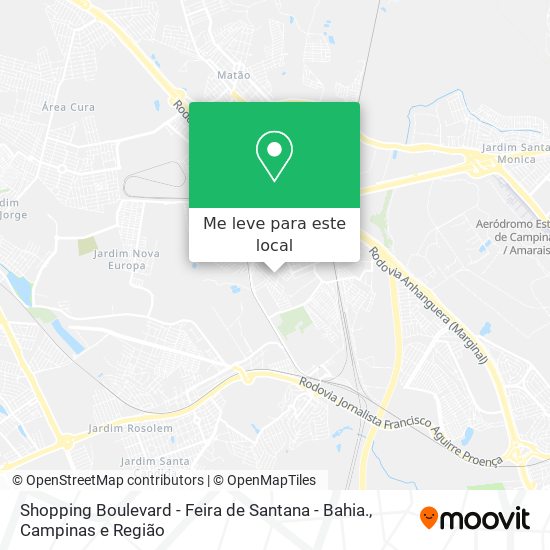 Shopping Boulevard - Feira de Santana - Bahia. mapa