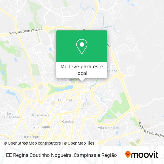 EE Regina Coutinho Nogueira mapa