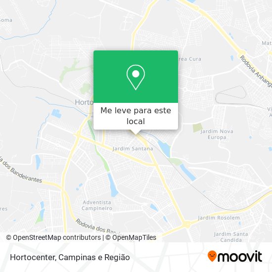 Hortocenter mapa