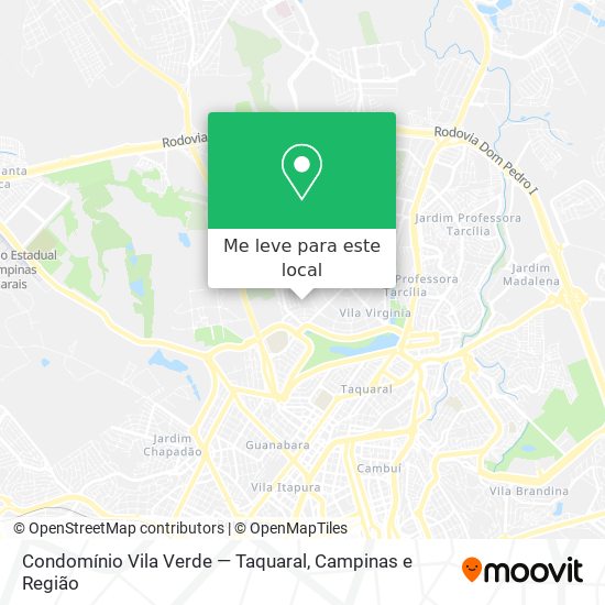 Condomínio Vila Verde — Taquaral mapa