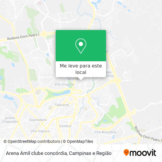 Arena Amil clube concórdia mapa