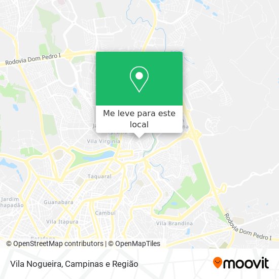 Vila Nogueira mapa