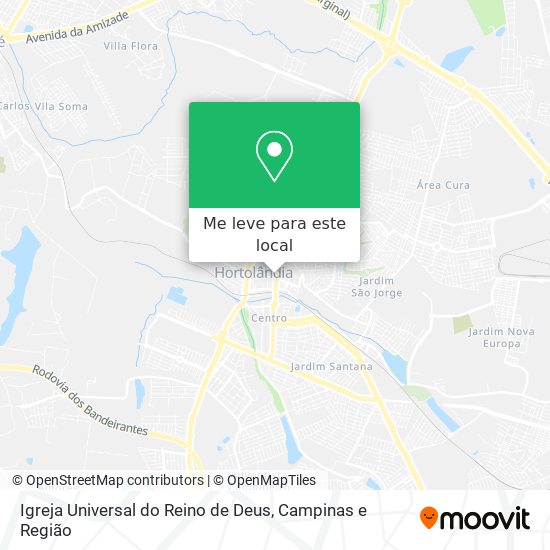 Igreja Universal do Reino de Deus mapa
