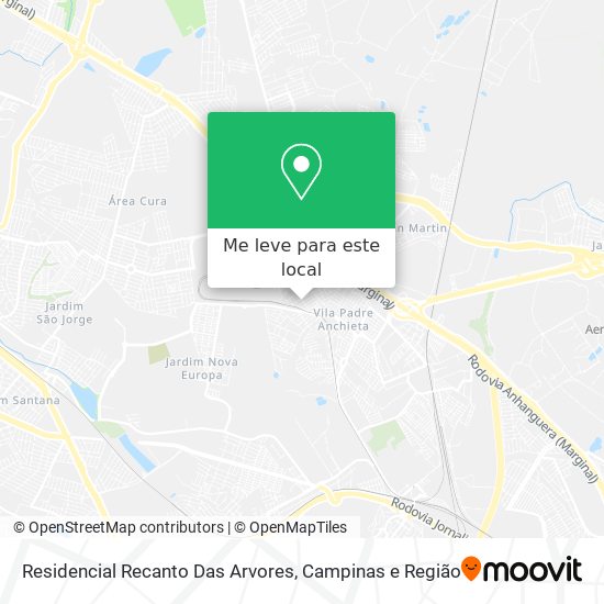 Residencial Recanto Das Arvores mapa