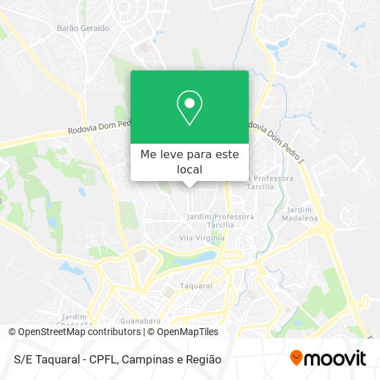 S/E Taquaral - CPFL mapa