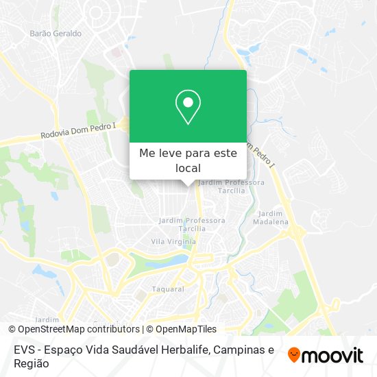 EVS - Espaço Vida Saudável Herbalife mapa