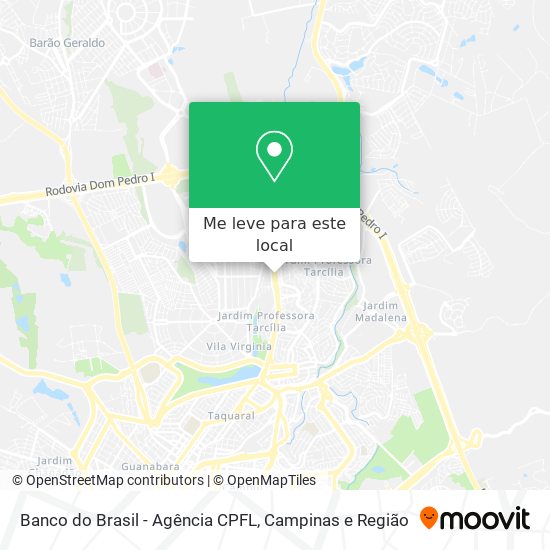 Banco do Brasil - Agência CPFL mapa