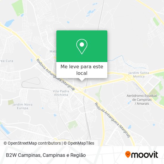 B2W Campinas mapa