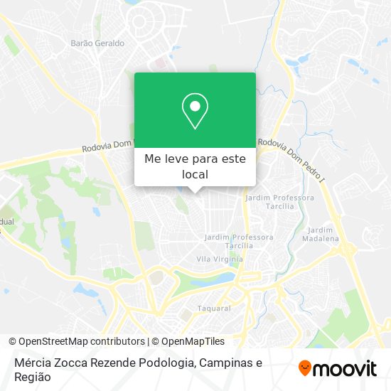 Mércia Zocca Rezende Podologia mapa