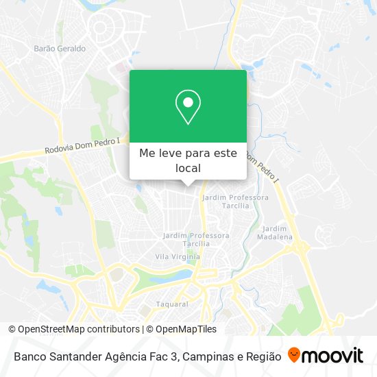 Banco Santander Agência Fac 3 mapa