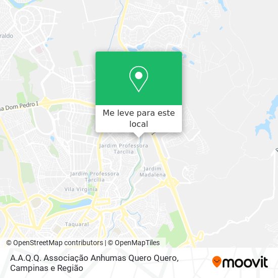 A.A.Q.Q. Associação Anhumas Quero Quero mapa