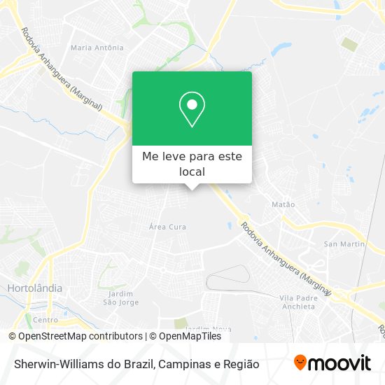Sherwin-Williams do Brazil mapa