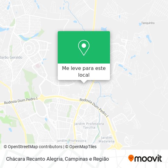 Chácara Recanto Alegria mapa