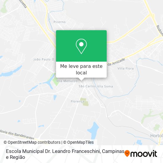 Escola Municipal Dr. Leandro Franceschini mapa