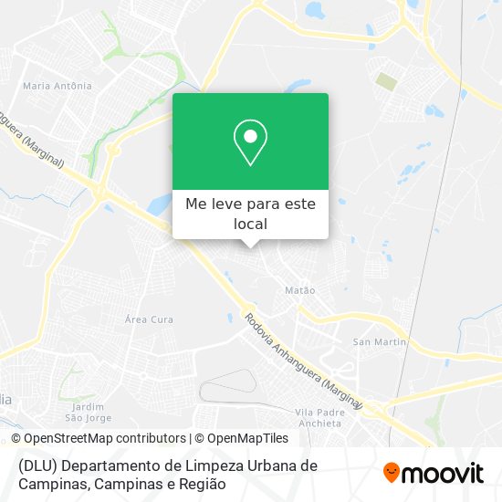 (DLU) Departamento de Limpeza Urbana de Campinas mapa
