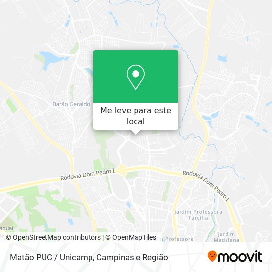 Matão PUC / Unicamp mapa