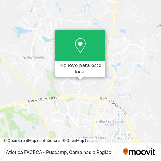 Atletica FACECA - Puccamp mapa