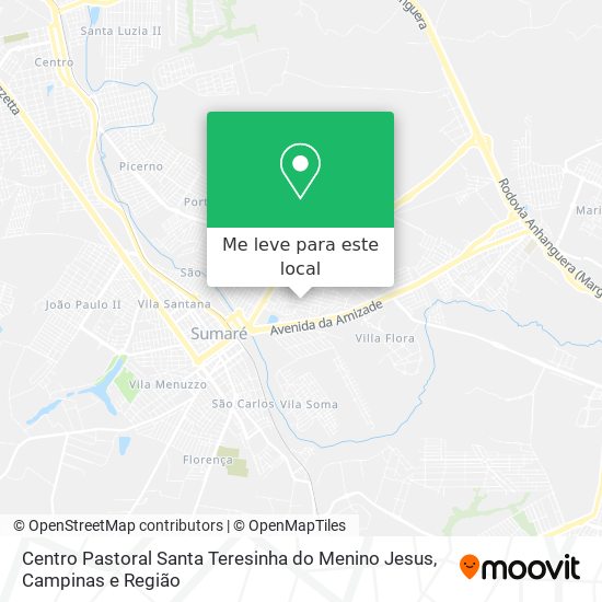 Centro Pastoral Santa Teresinha do Menino Jesus mapa