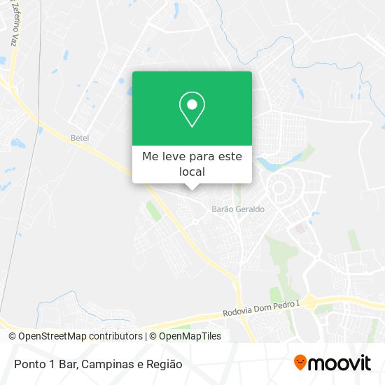 Ponto 1 Bar mapa