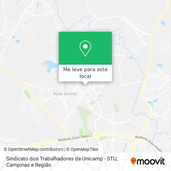Sindicato dos Trabalhadores da Unicamp - STU mapa