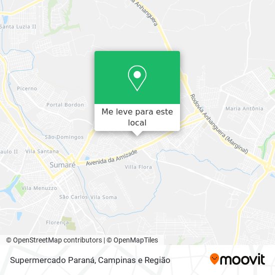 Supermercado Paraná mapa