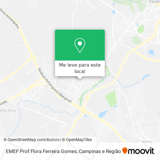 EMEF Prof Flora Ferreira Gomes mapa