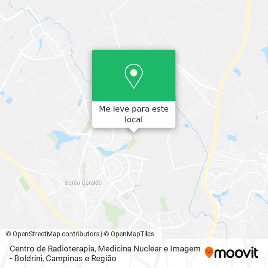 Centro de Radioterapia, Medicina Nuclear e Imagem - Boldrini mapa