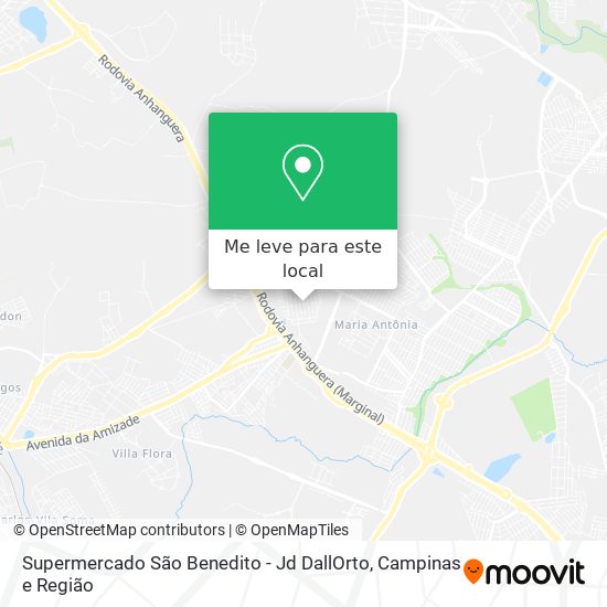 Supermercado São Benedito - Jd DallOrto mapa