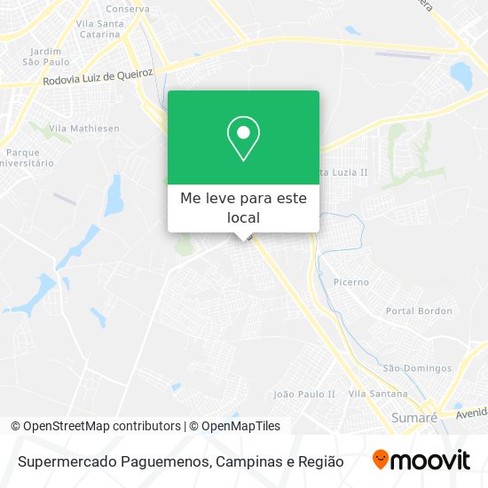 Supermercado Paguemenos mapa