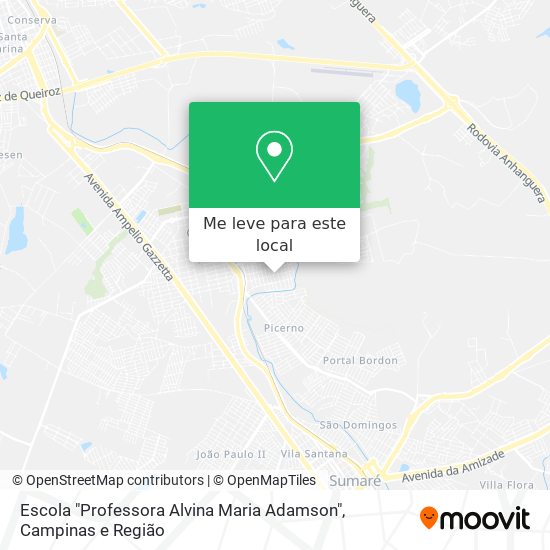 Escola "Professora Alvina Maria Adamson" mapa
