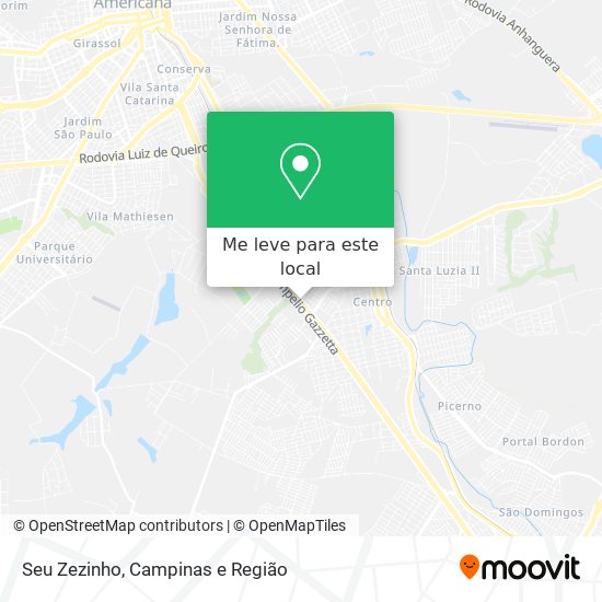 Seu Zezinho mapa