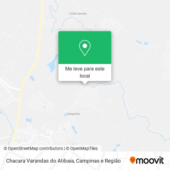 Chacara Varandas do Atibaia mapa