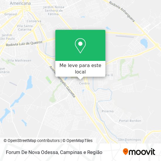 Forum De Nova Odessa mapa