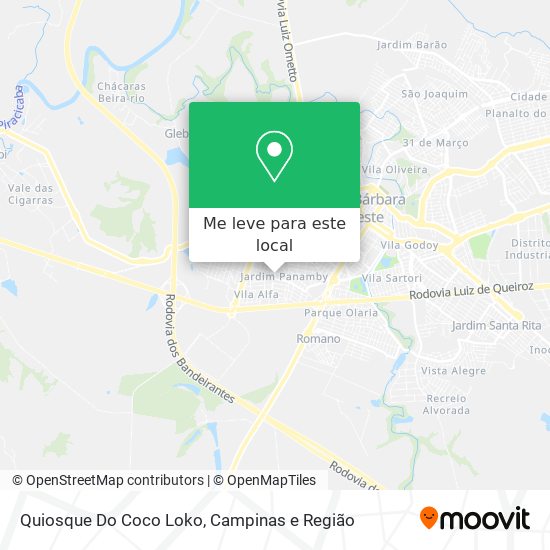 Quiosque Do Coco Loko mapa