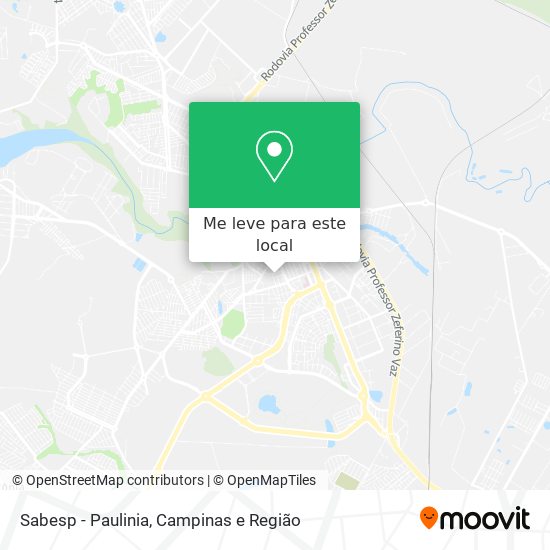 Sabesp  - Paulinia mapa