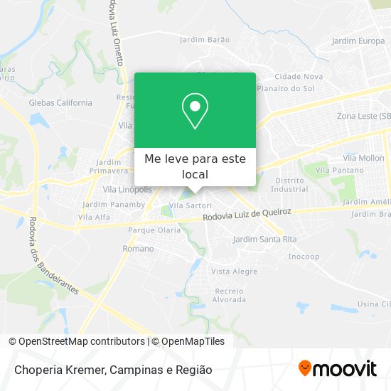 Choperia Kremer mapa