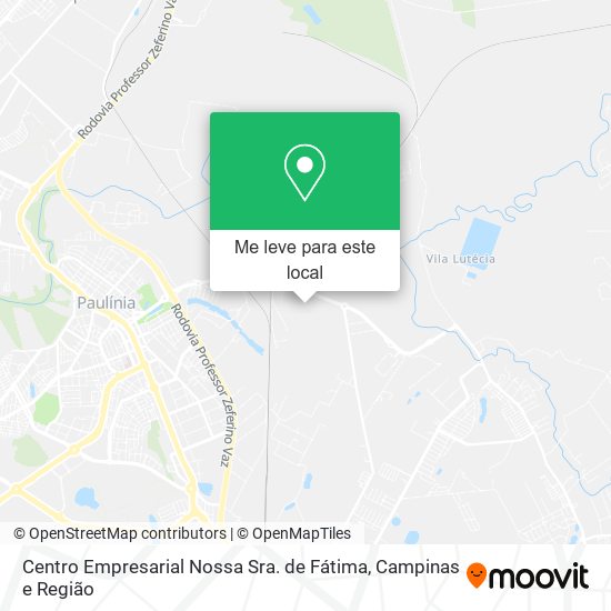Centro Empresarial Nossa Sra. de Fátima mapa