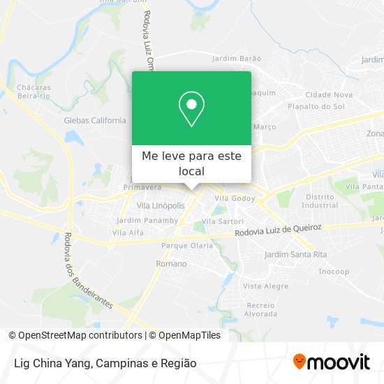 Lig China Yang mapa