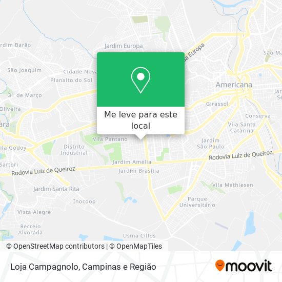 Loja Campagnolo mapa