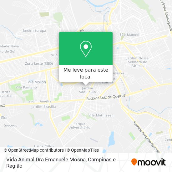 Vida Animal Dra.Emanuele Mosna mapa