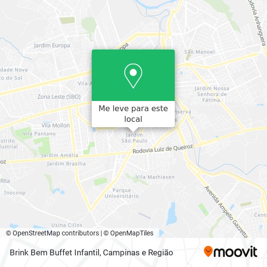 Brink Bem Buffet Infantil mapa