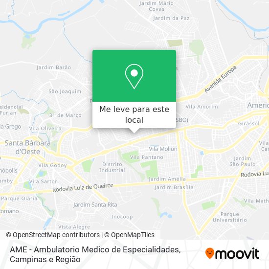 AME - Ambulatorio Medico de Especialidades mapa