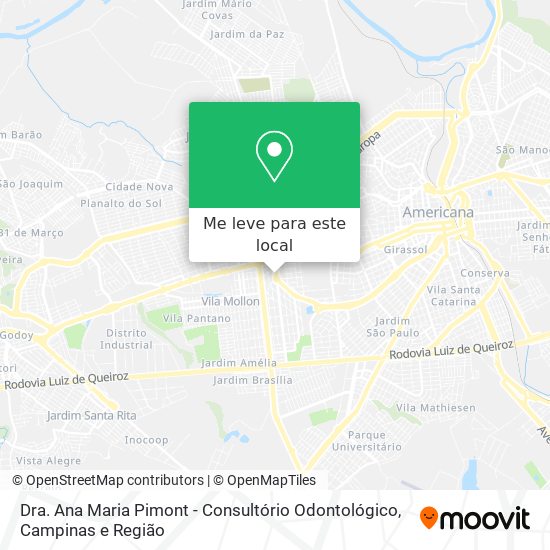 Dra. Ana Maria Pimont - Consultório Odontológico mapa