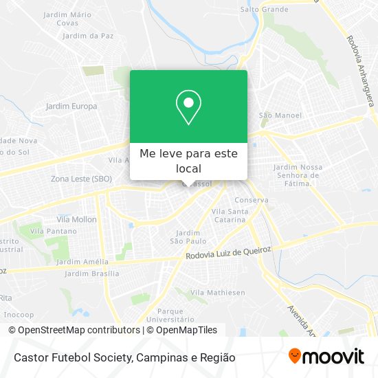 Castor Futebol Society mapa