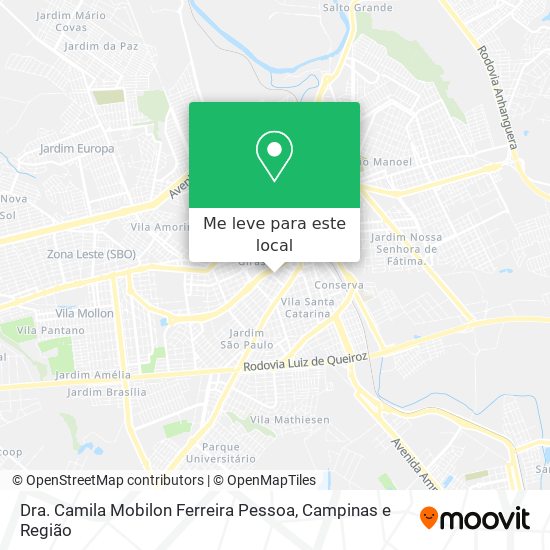 Dra. Camila Mobilon Ferreira Pessoa mapa